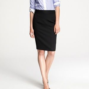 J. Crew Black Pencil Skirt